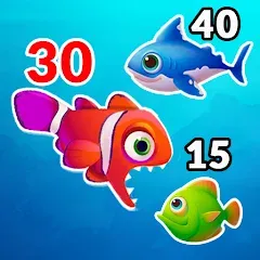 Взломанная Big Eat Fish Games Shark Games  [МОД Много денег] - полная версия apk на Андроид