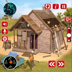 Взлом Wood House Construction Game  [МОД Unlocked] - последняя версия apk на Андроид