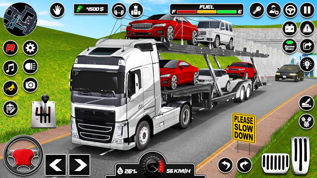 Car Transporter 3d:Truck Games  [МОД Много монет] Screenshot 1