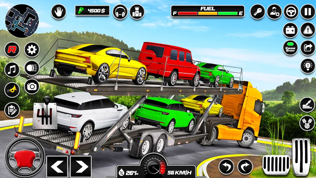 Car Transporter 3d:Truck Games  [МОД Много монет] Screenshot 2