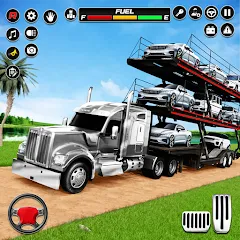 Скачать взломанную Car Transporter 3d:Truck Games  [МОД Много монет] - последняя версия apk на Андроид