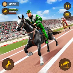 Взломанная Horse Racing Game: Horse Games  [МОД Unlocked] - последняя версия apk на Андроид