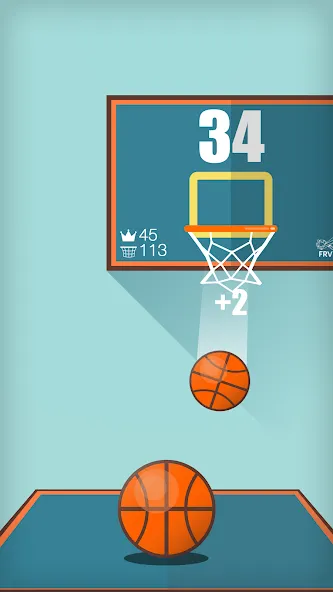 Basketball FRVR - Dunk Shoot (Баскетбол ФРВР)  [МОД Mega Pack] Screenshot 4