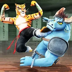 Взлом Kung Fu Animal: Fighting Games (Кунгфу животное)  [МОД Все открыто] - полная версия apk на Андроид