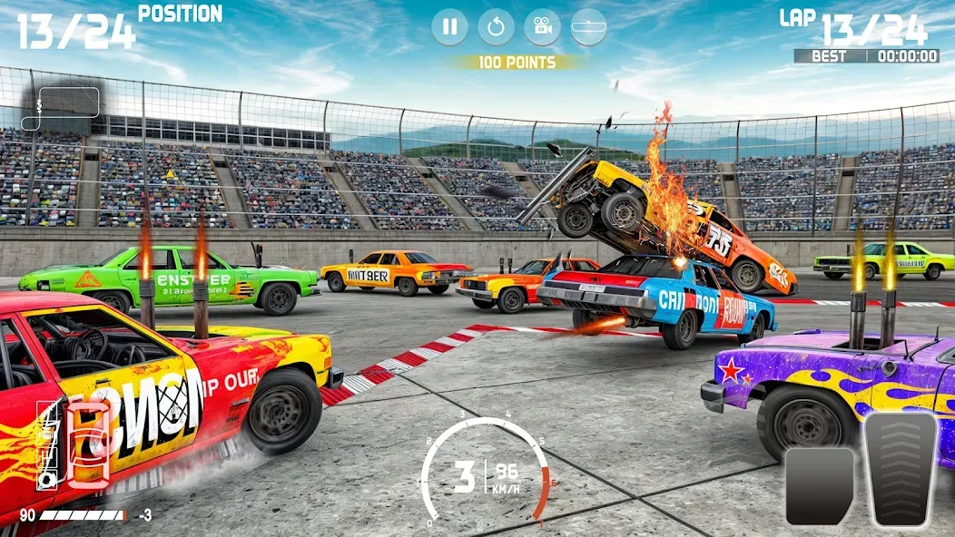 Demolition Derby: Car Games  [МОД Много монет] Screenshot 4