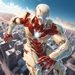 Взлом Super hero Flying iron jet man  [МОД Бесконечные деньги] - стабильная версия apk на Андроид