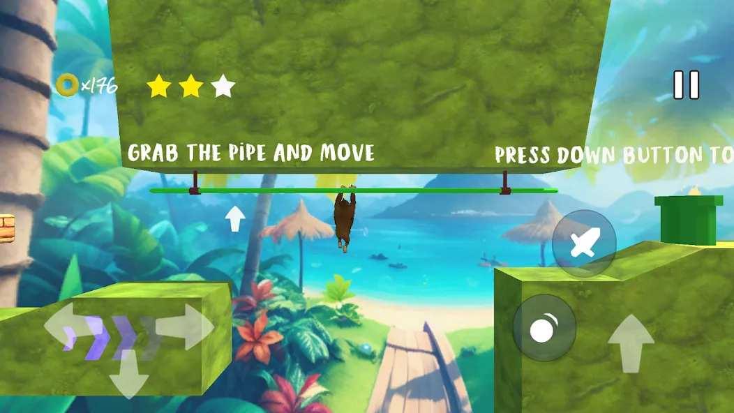 Monkey jungle run kong gorilla  [МОД Menu] Screenshot 5