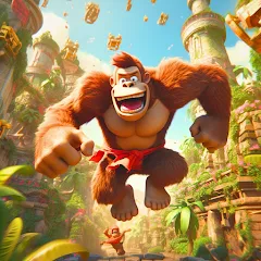 Скачать взломанную Monkey jungle run kong gorilla  [МОД Menu] - последняя версия apk на Андроид