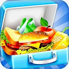 Взломанная Lunch Box cooking Games 2023 (ШКОЛЬНЫЙ ОБЕД ПРИГОТОВЛЕНИЕ ПИЩИ Создание поваров)  [МОД Много монет] - стабильная версия apk на Андроид