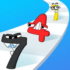 Взломанная Merge Number Run (Мрдж Намбер Ран)  [МОД Unlimited Money] - стабильная версия apk на Андроид