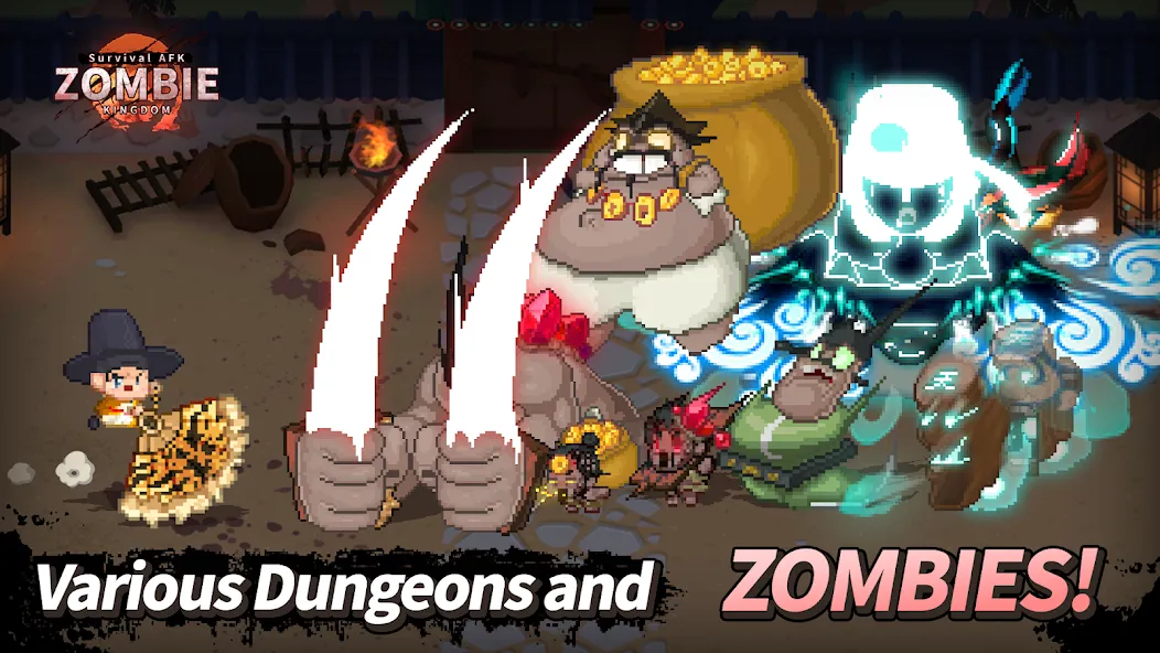 ZOMBIE Kingdom : Idle RPG (ЗОМБИ Кингдом)  [МОД Много монет] Screenshot 3