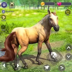 Скачать взломанную Virtual Wild Horse Family Sim (Виртуальное семейство диких лошадей)  [МОД Много денег] - полная версия apk на Андроид