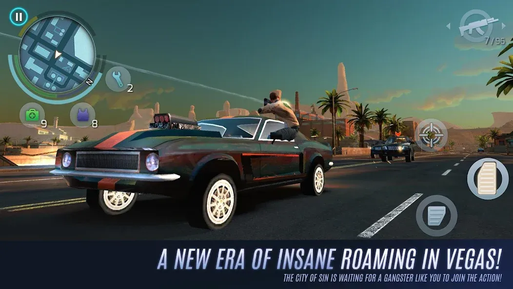 Gangstar Vegas: World of Crime (Гангстар Вегас)  [МОД Бесконечные монеты] Screenshot 2