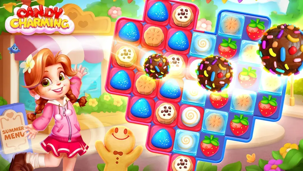 Candy Charming - Match 3 Games (энди Чарминг)  [МОД Бесконечные деньги] Screenshot 5