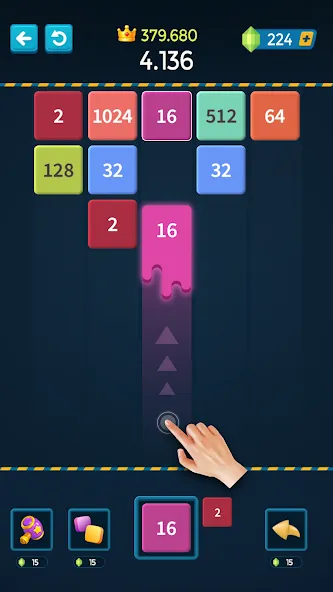 1M - Merge Number Block Puzzle  [МОД Меню] Screenshot 1