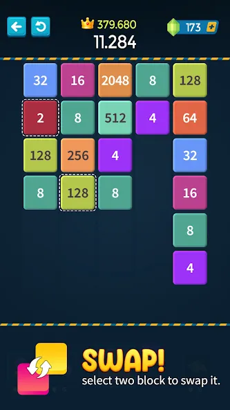 1M - Merge Number Block Puzzle  [МОД Меню] Screenshot 4