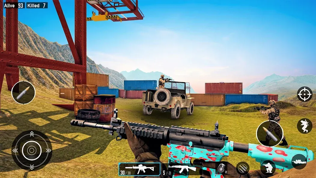 Commando Gun Shooting Games  [МОД Все открыто] Screenshot 2