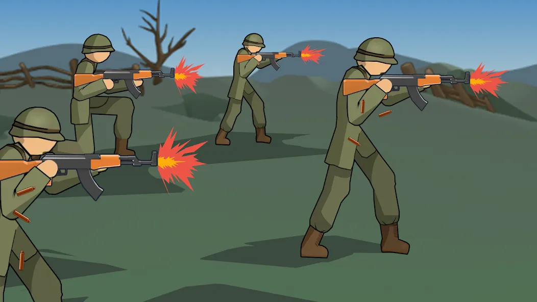 Stickman WW2 (Стикмэн Вторая Мировая война)  [МОД Menu] Screenshot 3