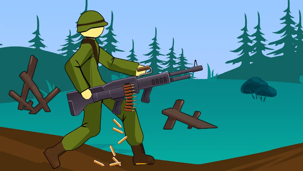 Stickman WW2 (Стикмэн Вторая Мировая война)  [МОД Menu] Screenshot 5