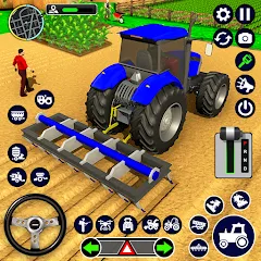 Взлом Real Tractor Driving Simulator (Реальный симулятор вождения трактора)  [МОД Много денег] - стабильная версия apk на Андроид