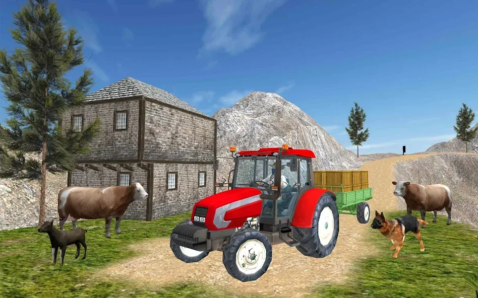 Tractor Driver 3D Farming Sim (Тракторист 3D Симулятор Фермерства)  [МОД Бесконечные деньги] Screenshot 1