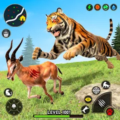 Скачать взломанную Tiger Games: Tiger Sim Offline  [МОД Unlimited Money] - полная версия apk на Андроид