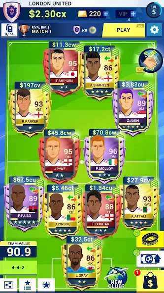 Idle Eleven - Soccer tycoon (Айдл Илевен)  [МОД Unlocked] Screenshot 1