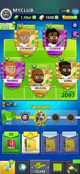 Idle Soccer Story - Tycoon RPG (Айдл Соккер Стори)  [МОД Много денег] Screenshot 2