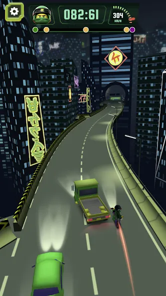 Go Ninja Moto Race (Го Ниндзя Мото Гонка)  [МОД Много денег] Screenshot 3