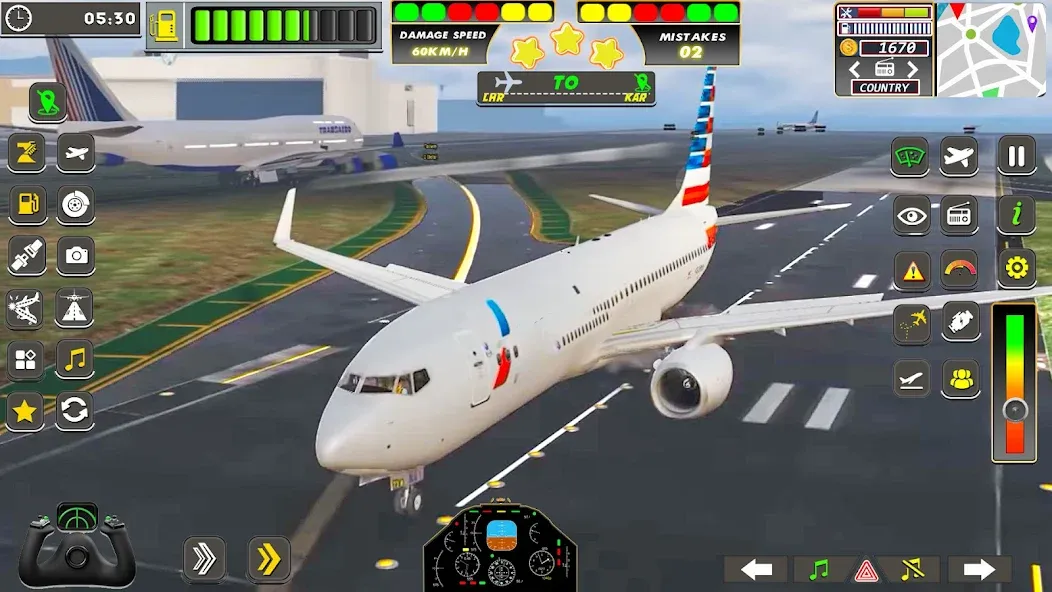 Real Flight Sim Airplane Games (Реал Флайт Сим Авиасимуляторы игры на самолеты)  [МОД Unlimited Money] Screenshot 1