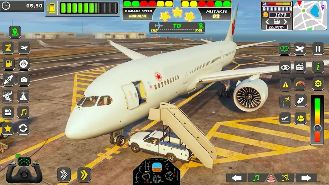 Real Flight Sim Airplane Games (Реал Флайт Сим Авиасимуляторы игры на самолеты)  [МОД Unlimited Money] Screenshot 3