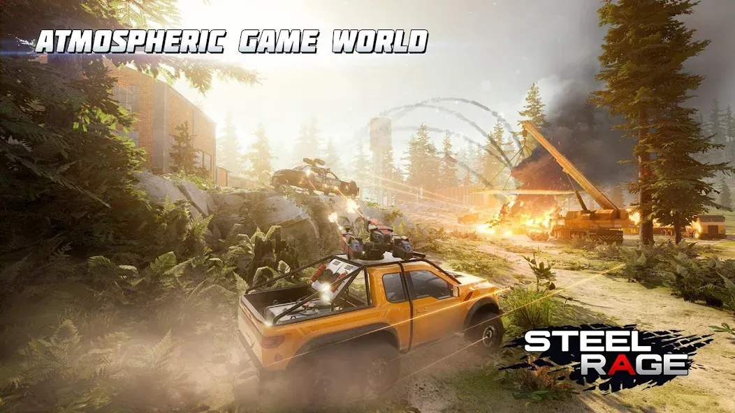 Steel Rage: Mech Cars PvP War (Стил Рейдж)  [МОД Unlocked] Screenshot 3