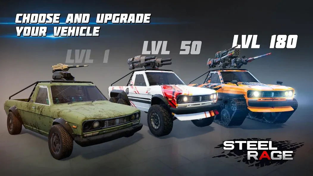 Steel Rage: Mech Cars PvP War (Стил Рейдж)  [МОД Unlocked] Screenshot 4