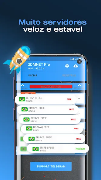 GDMNET Pro - Client VPN - SSH (ГДМНЕТ Про)  [МОД Menu] Screenshot 2