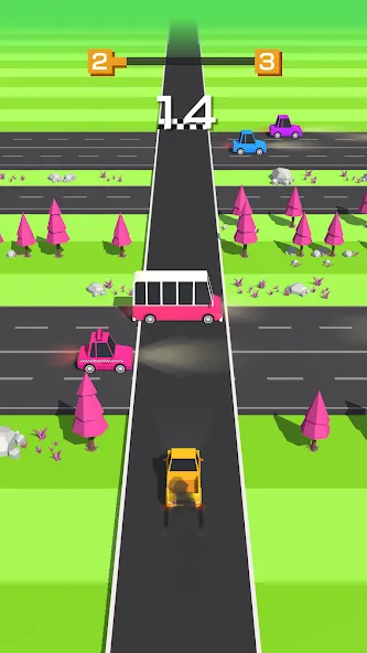 Traffic Run!: Driving Game  [МОД Много монет] Screenshot 4