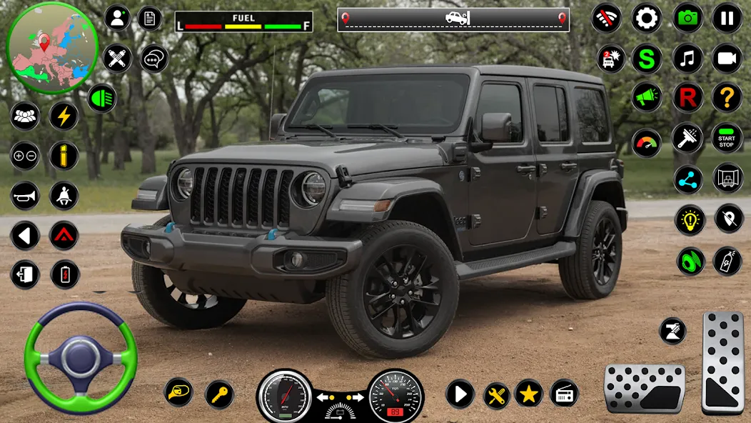 Jeep Driving Simulator offRoad (Джип Драйвинг Симулятор вне дороги)  [МОД Все открыто] Screenshot 4