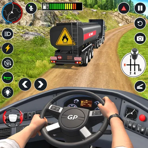 Oil Truck Games: Driving Games  [МОД Бесконечные монеты] Screenshot 1