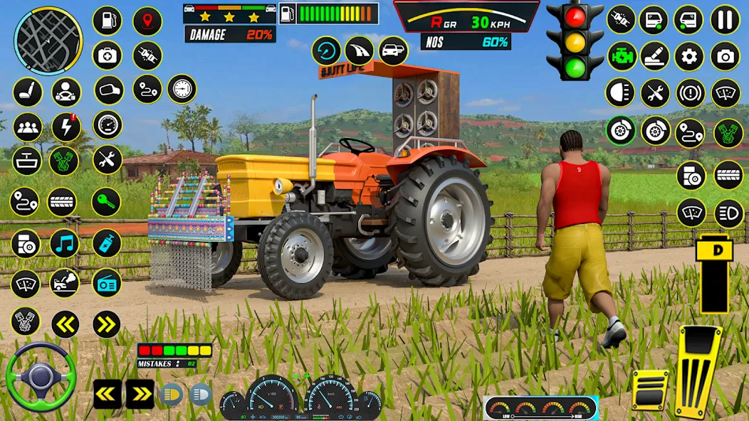 Farming Tractor Game Simulator (Фарминг Трактор Игра Симулятор)  [МОД Menu] Screenshot 2