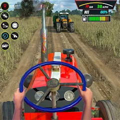 Взлом Farming Tractor Game Simulator (Фарминг Трактор Игра Симулятор)  [МОД Menu] - полная версия apk на Андроид