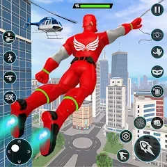 Взломанная Rope Hero Spider Fighting Game  [МОД Unlocked] - полная версия apk на Андроид