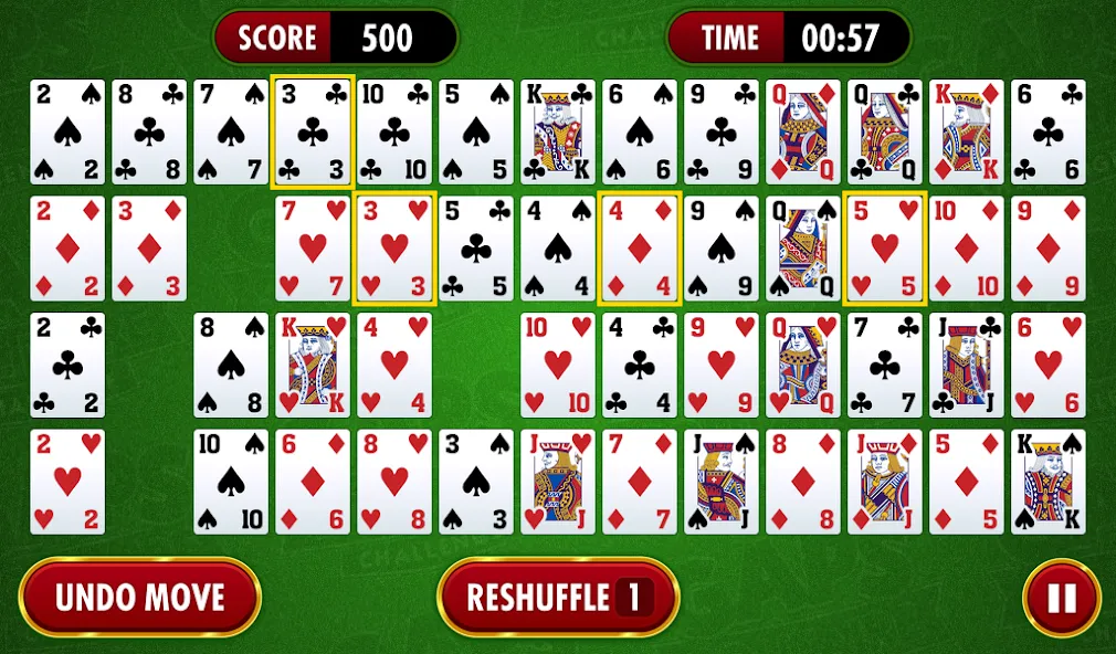 Gaps Solitaire Challenge (Гапс Солитер Челлендж)  [МОД Бесконечные монеты] Screenshot 1