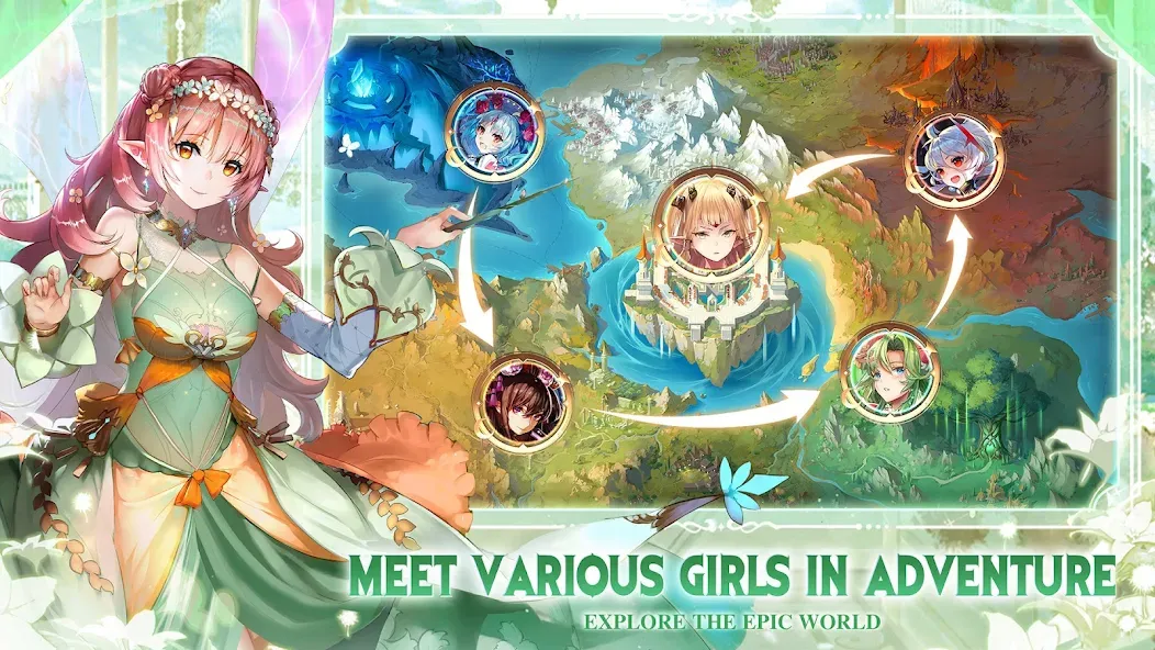 Girls' Connect: Idle RPG  [МОД Mega Pack] Screenshot 5