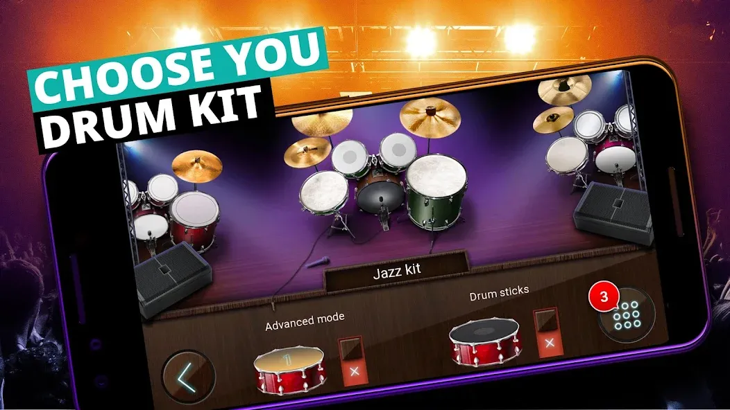 Drum Kit Music Games Simulator  [МОД Много монет] Screenshot 4