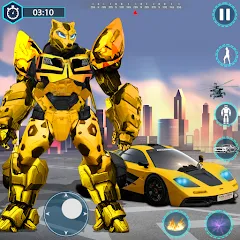 Скачать взлом Flying Robot Transforming Game  [МОД Unlimited Money] - последняя версия apk на Андроид