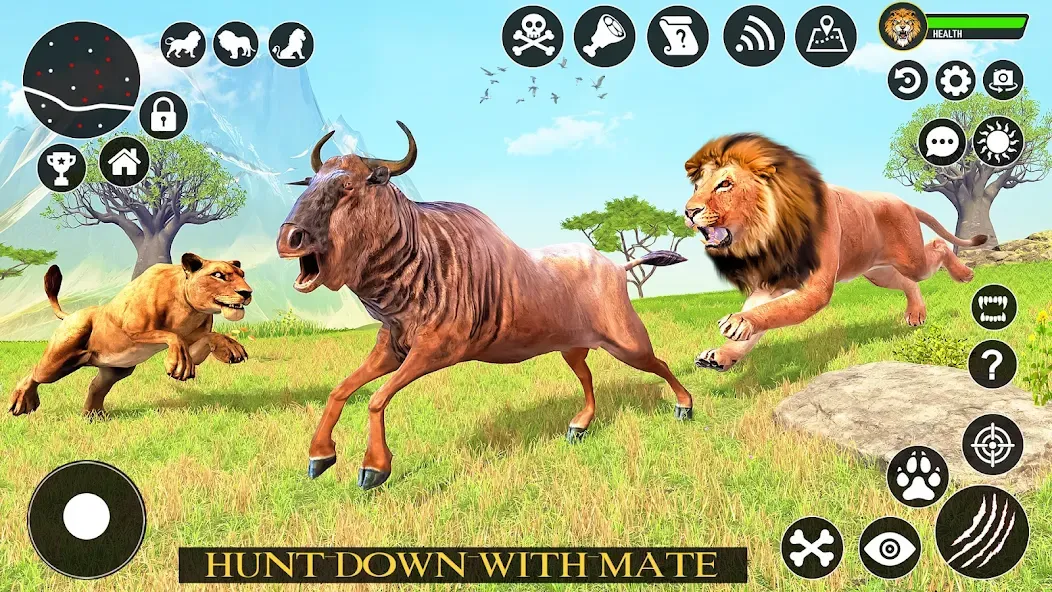 Ultimate Lion Simulator Game (Лайон Симулятор)  [МОД Много монет] Screenshot 1