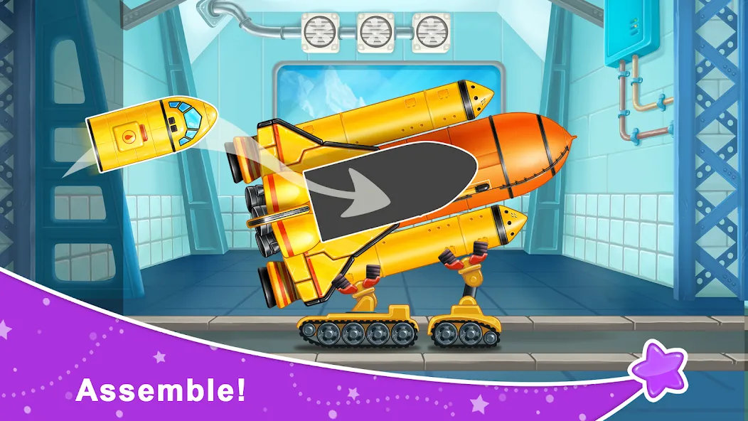 Rocket 4 space games Spaceship  [МОД Unlimited Money] Screenshot 1