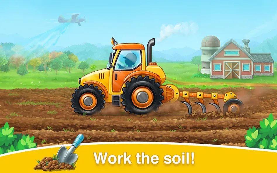 Farm land & Harvest Kids Games  [МОД Menu] Screenshot 2