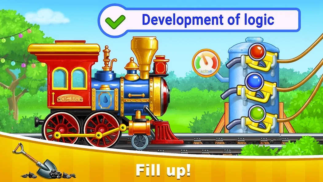 Train Games for Kids: station  [МОД Unlimited Money] Screenshot 2