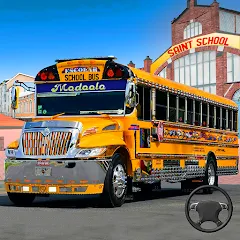 Скачать взлом School Bus Transport Simulator (Школьный Автобусный Транспортный Симулятор)  [МОД Много денег] - стабильная версия apk на Андроид