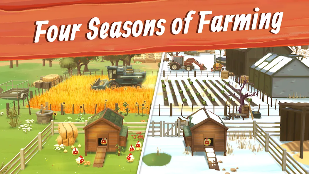 Big Farm: Mobile Harvest (Биг Фарм)  [МОД Unlocked] Screenshot 2